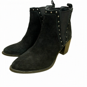 Bcbgeneration Kassidy Chelsea Black Suede Ankle Boot Size 8